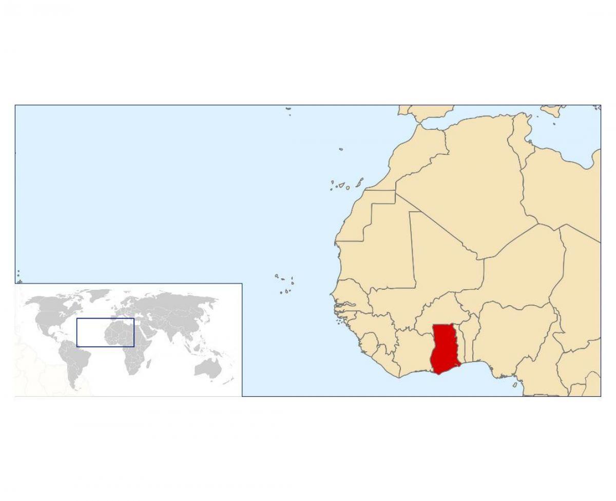 расположение Гана на карте мира
